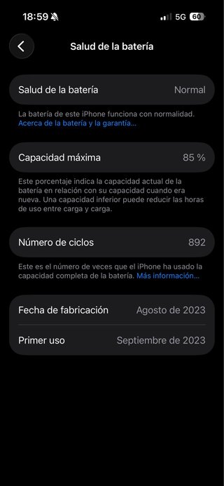 iPhone 15 Pro 256GB Blanco + 2 Fundas