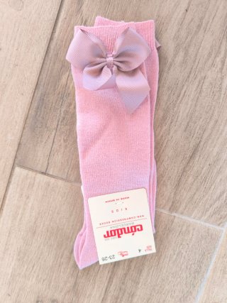 Calcetines Condor rosas lazo talla 4 23/26