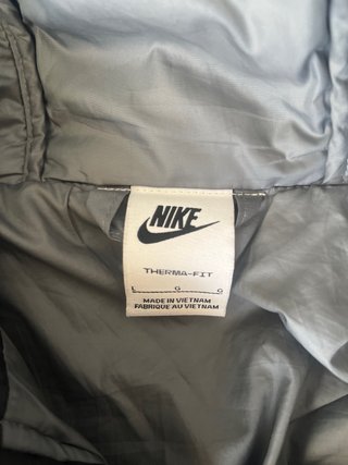 Chaqueta Nike Air Negra y Gris Real