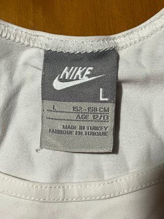 Camiseta tirantes Nike blanca talla L