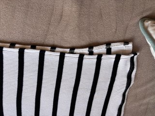 Falda larga Bershka rayas blancas y negras