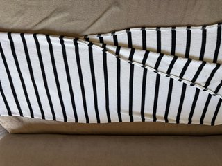Falda larga Bershka rayas blancas y negras