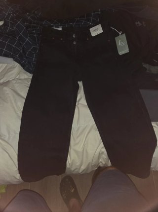 Pantalón vaquero H&M negro Relaxed Fit Talla M
