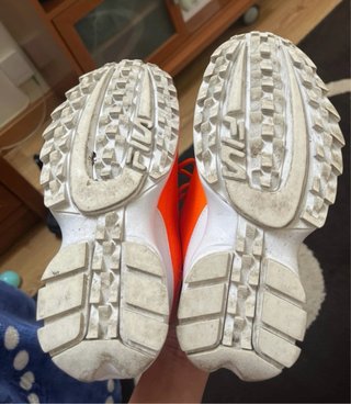 Zapatillas Fila Naranja Fosforito