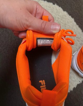 Zapatillas Fila Naranja Fosforito