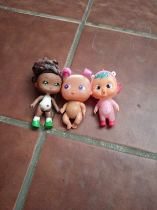 Lote 3 muñecas bebé