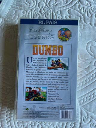 VHS Dumbo Walt Disney Tesoros