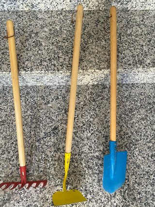 Set jardinería infantil con carretilla de juguete