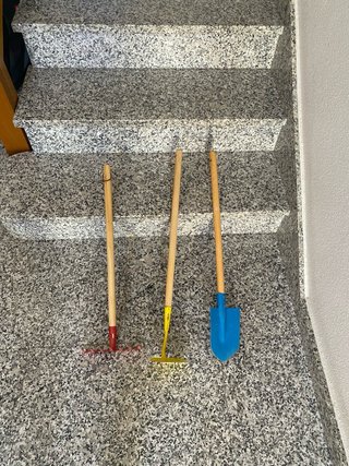 Set jardinería infantil con carretilla de juguete