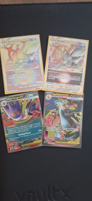 Cartas Pokémon: Arceus, Mega Gengar, Mega Charizar