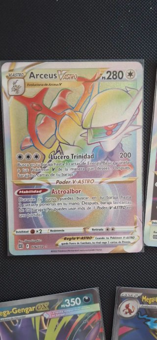 Cartas Pokémon: Arceus, Mega Gengar, Mega Charizar