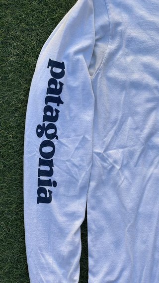 Camiseta Patagonia manga larga blanca Talla M