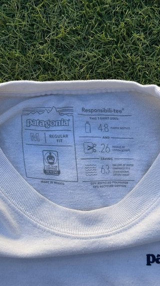 Camiseta Patagonia manga larga blanca Talla M