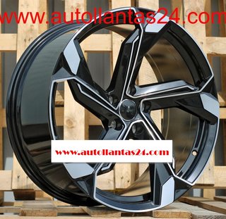 8840 JUEGO DE 4 LLANTAS AUDI RS BLACK  MET r340927