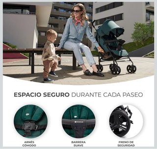 Silla de paseo ligera Kinderkraft verde