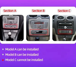 Pantalla Navegación Ford Focus con cámara trasero