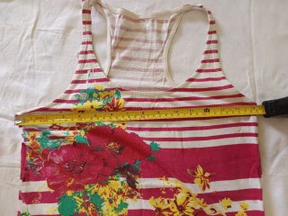 Lote 3 camisetas tirantes S/M encaje floral