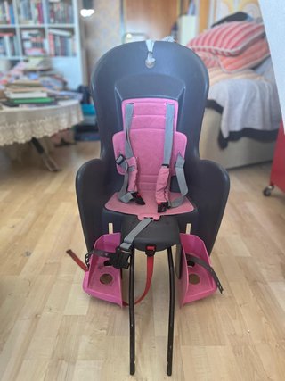 Sillita bici infantil rosa