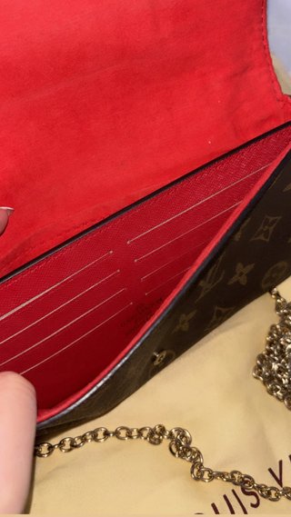 Cartera Louis Vuitton Marrón/Roja