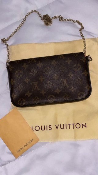 Cartera Louis Vuitton Marrón/Roja