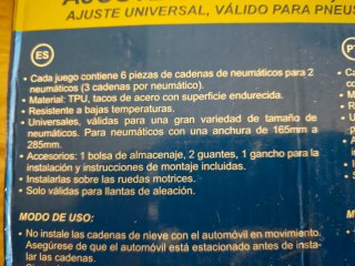 Cadenas Premium Nieve Goodyear Track X6