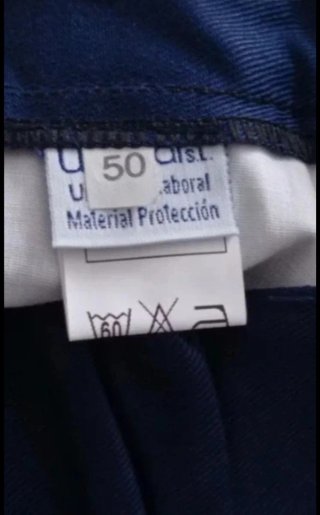 Pantalones Unimar Talla 50 Azul