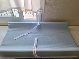 Cambiador de bebé azul