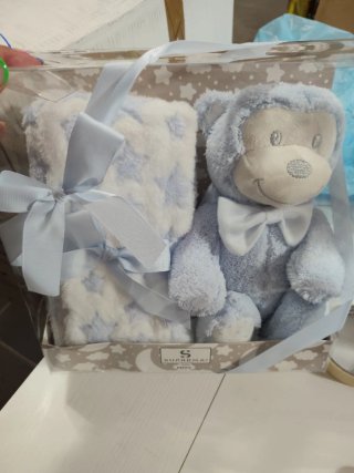 Set coperta e peluche vari soggetti
