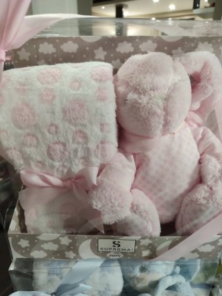 Set coperta e peluche vari soggetti