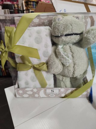 Set coperta e peluche vari soggetti