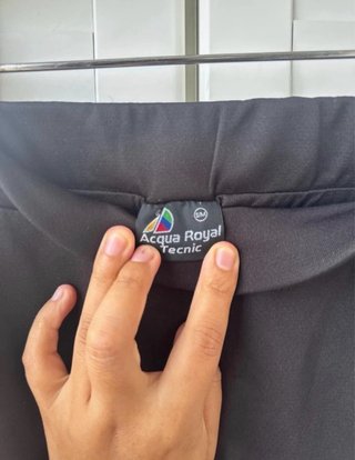 Falda pantalón de pádel SADELY negra y rosa