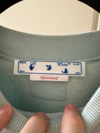 Felpa Off-White Azzurro