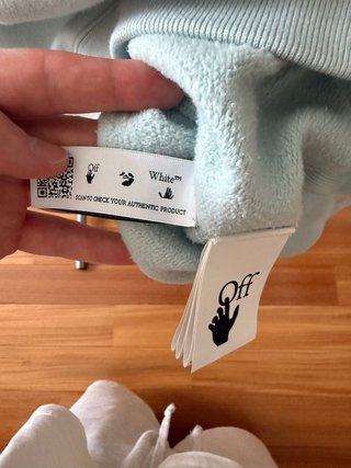 Felpa Off-White Azzurro