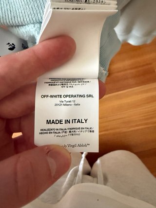 Felpa Off-White Azzurro