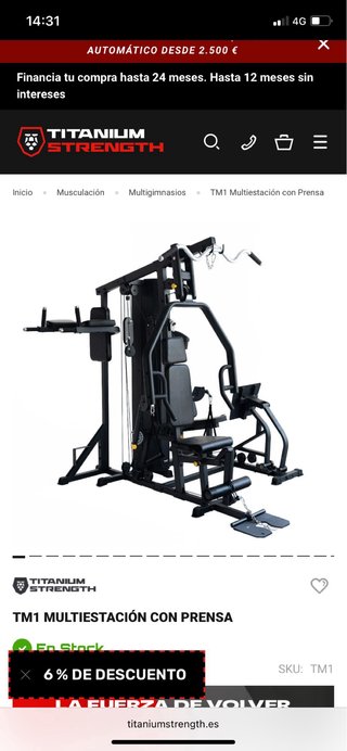 Máquina de Gimnasio Multifuncional