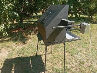 Barbacoa Asador Leña con Motor Eléctrico