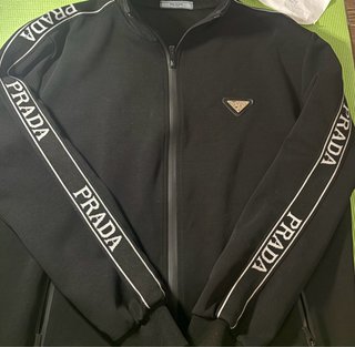 Giacca Felpa Prada Nera Uomo Taglia M