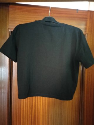 Crop top Zara negro