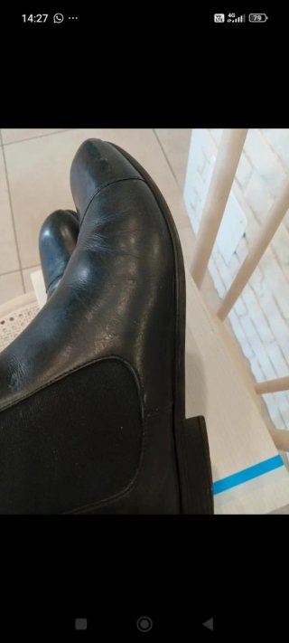 Stivali Uomo Vera Pelle Neri Tg 41