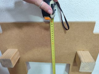 Tarima para mesa tablero madera 50x90