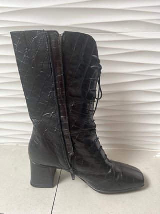Botines Hispanitas Piel Cocodrilo Talla 36
