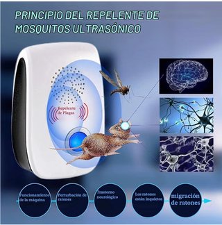 6 Repelentes Ultrasónicos Plagas Mosquitos Cucarac