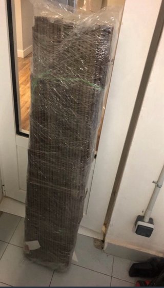 Celosía de mimbre para jardín
