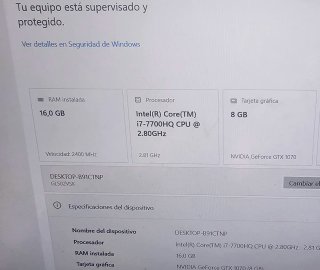 ASUS GL502V Portátil Gaming Negro