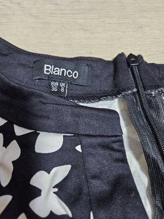 Vestido Blanco y Negro Mariposas