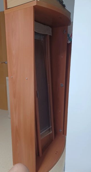 Vitrina Comedor Madera y Cristal