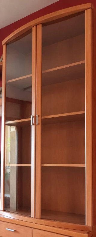Vitrina Comedor Madera y Cristal