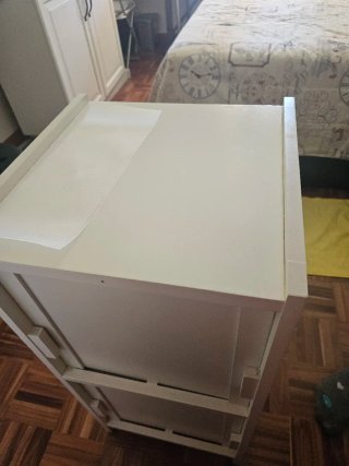 Mueble blanco 2 cajones baño/dormitorio