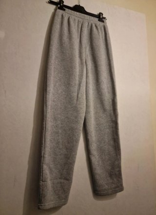 Pantaloni tuta felpati grigi taglia XS