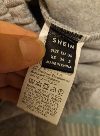 Pantaloni tuta felpati grigi taglia XS